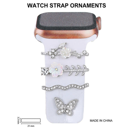 Stylish Rhinestone Silicone Strap for Apple Watch - Durable & Elegant Accessory