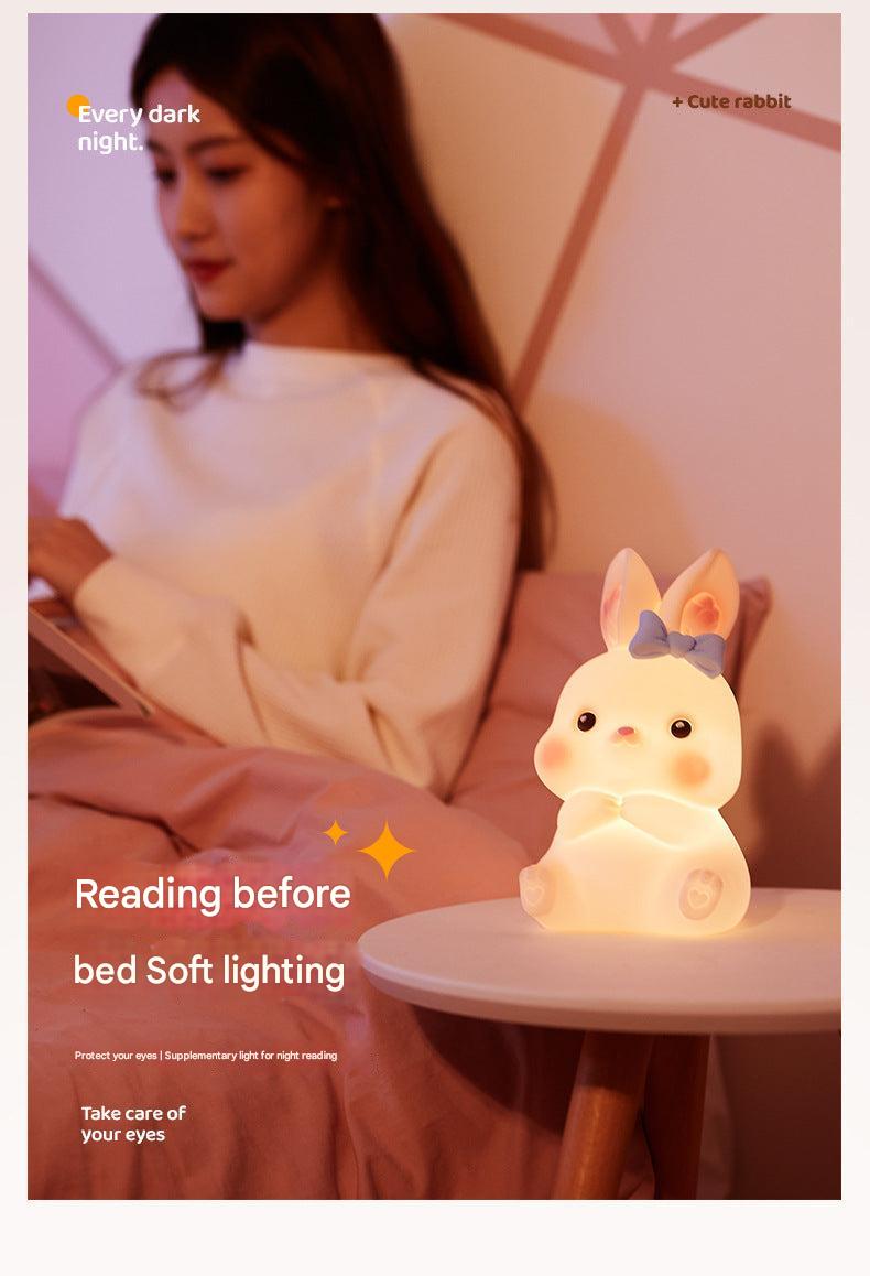 Bunny night lamp soothing light for sleeping child