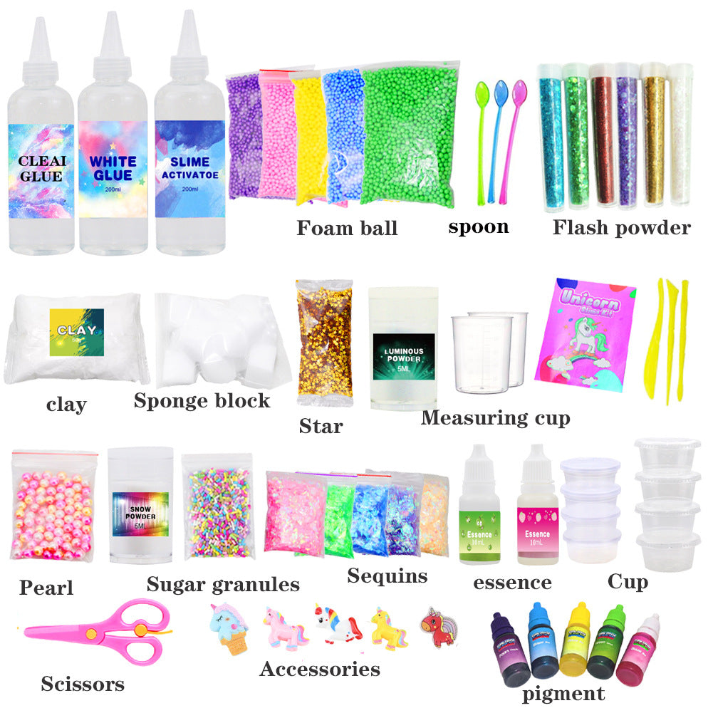 24-Color Crystal Slime Kit - Ultimate DIY Fun for All Ages