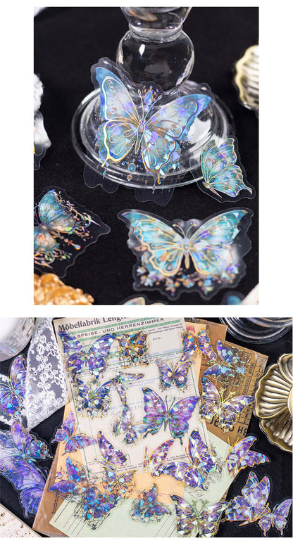 creative butterflies PET stickers