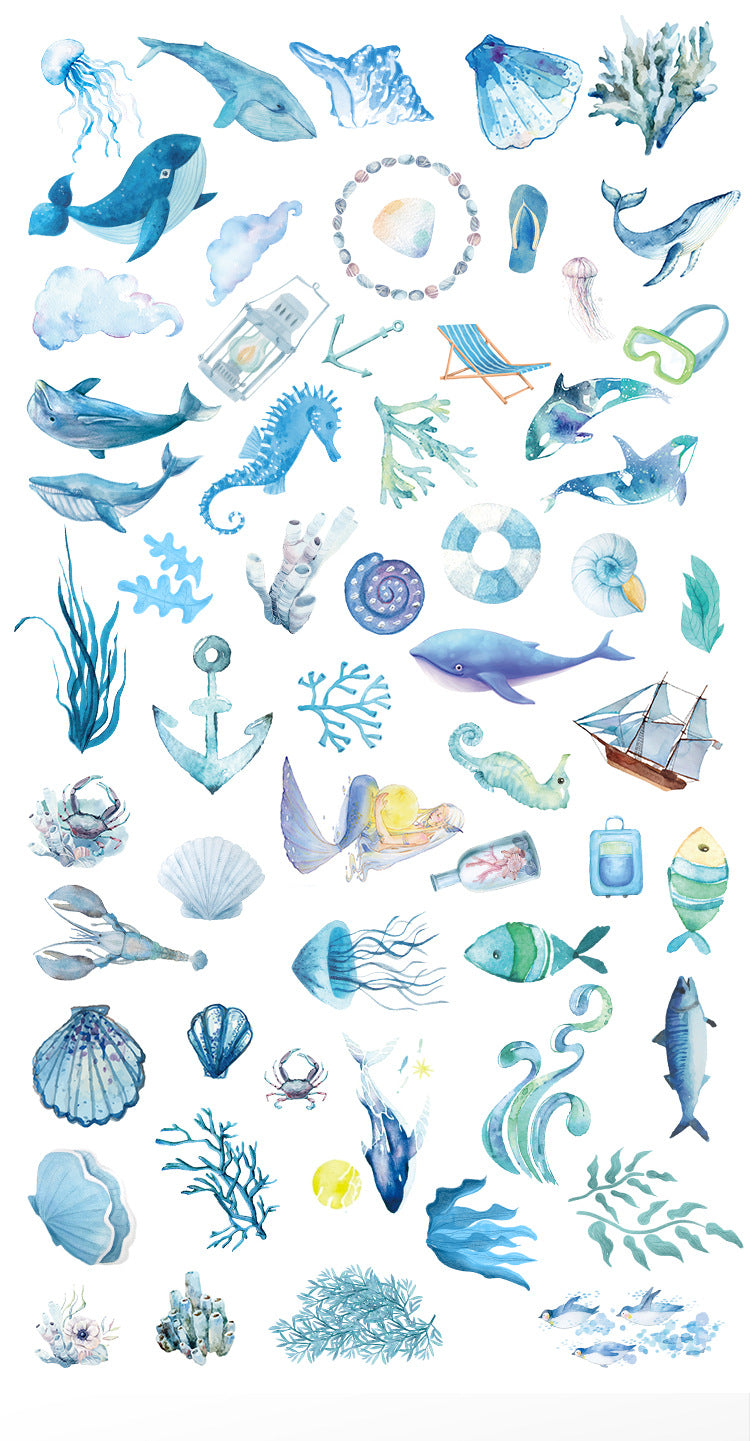 colorful sea sticker