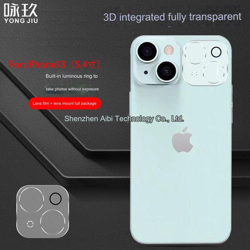 Premium Tempered Glass Lens Protector for iPhone 15/14/13/12/11 - Full Coverage 3D with Glow Ring