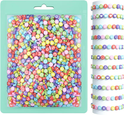 transparent multicolor acrylic beads