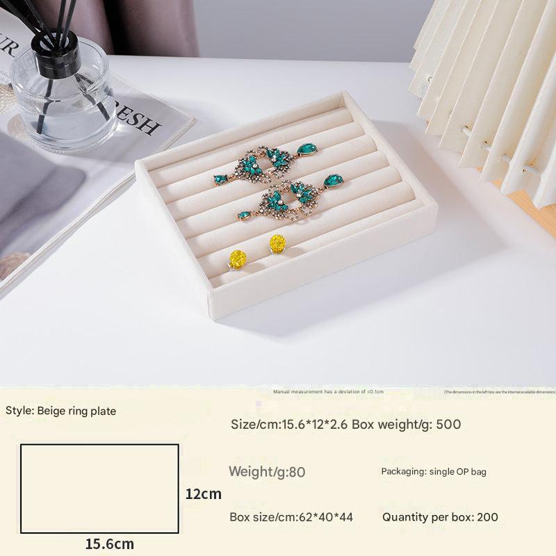 space-saving beige jewelry tray