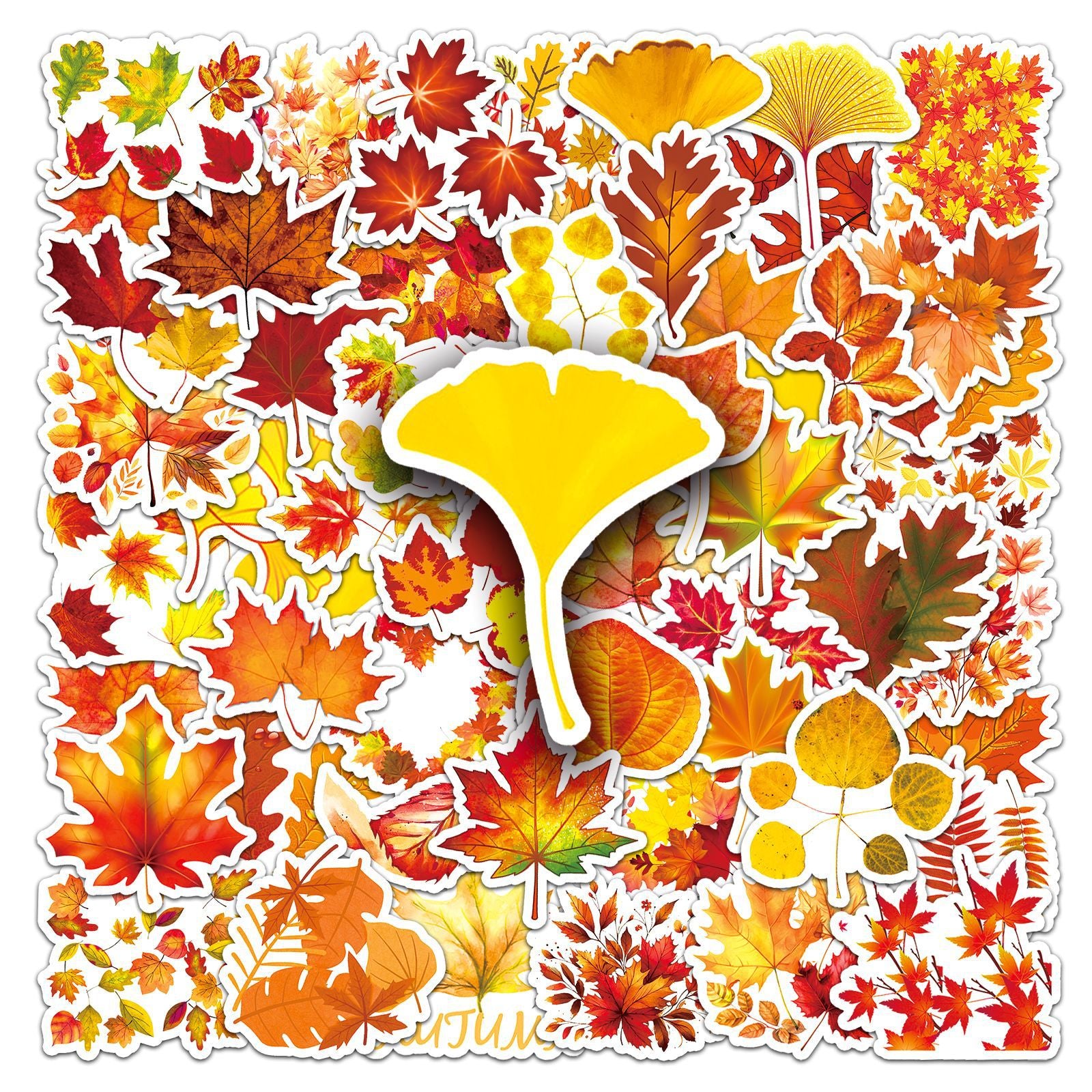 autumn leaves sticker