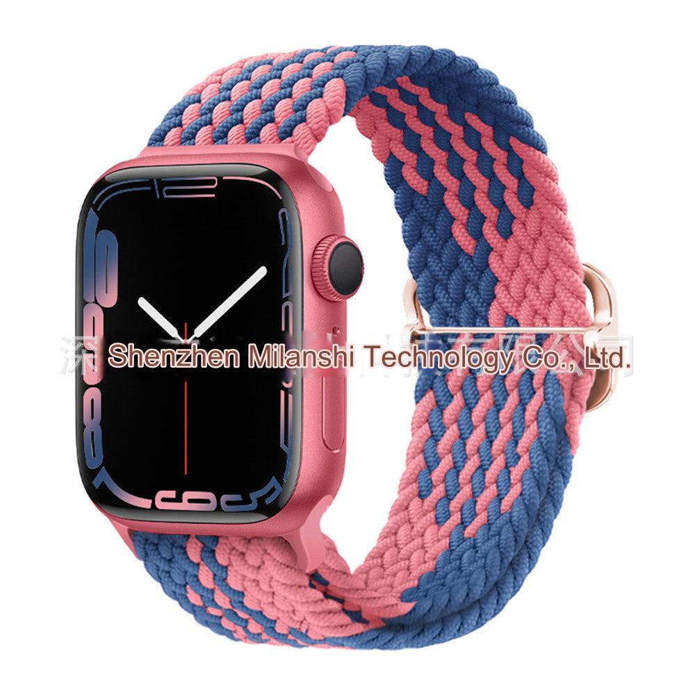 Premium Nylon Woven Watch Band for Apple Watch Series 4, 5, 6, 7, 8, SE, Ultra - Adjustable, Sporty Design