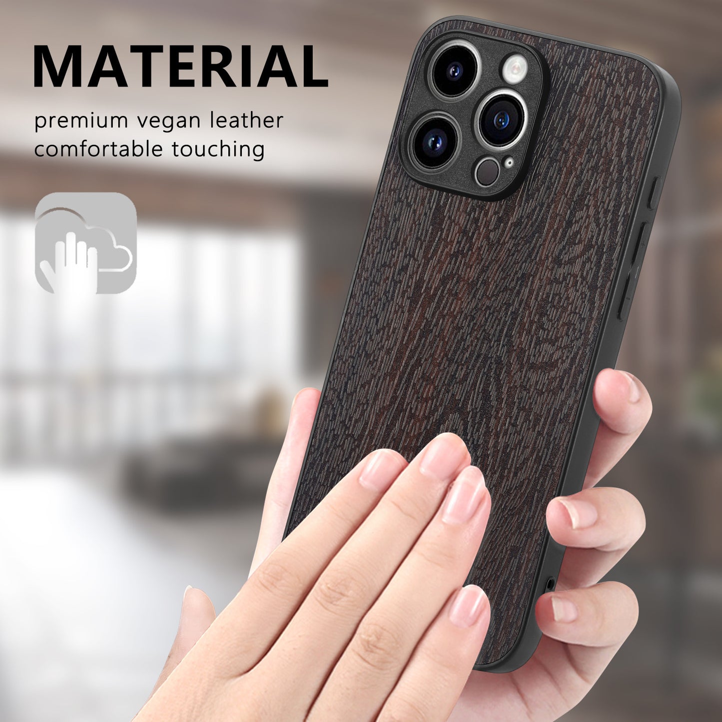 Stylish Wood Grain iPhone & Samsung Case - Durable, Lightweight, and Anti-Fingerprint Protection