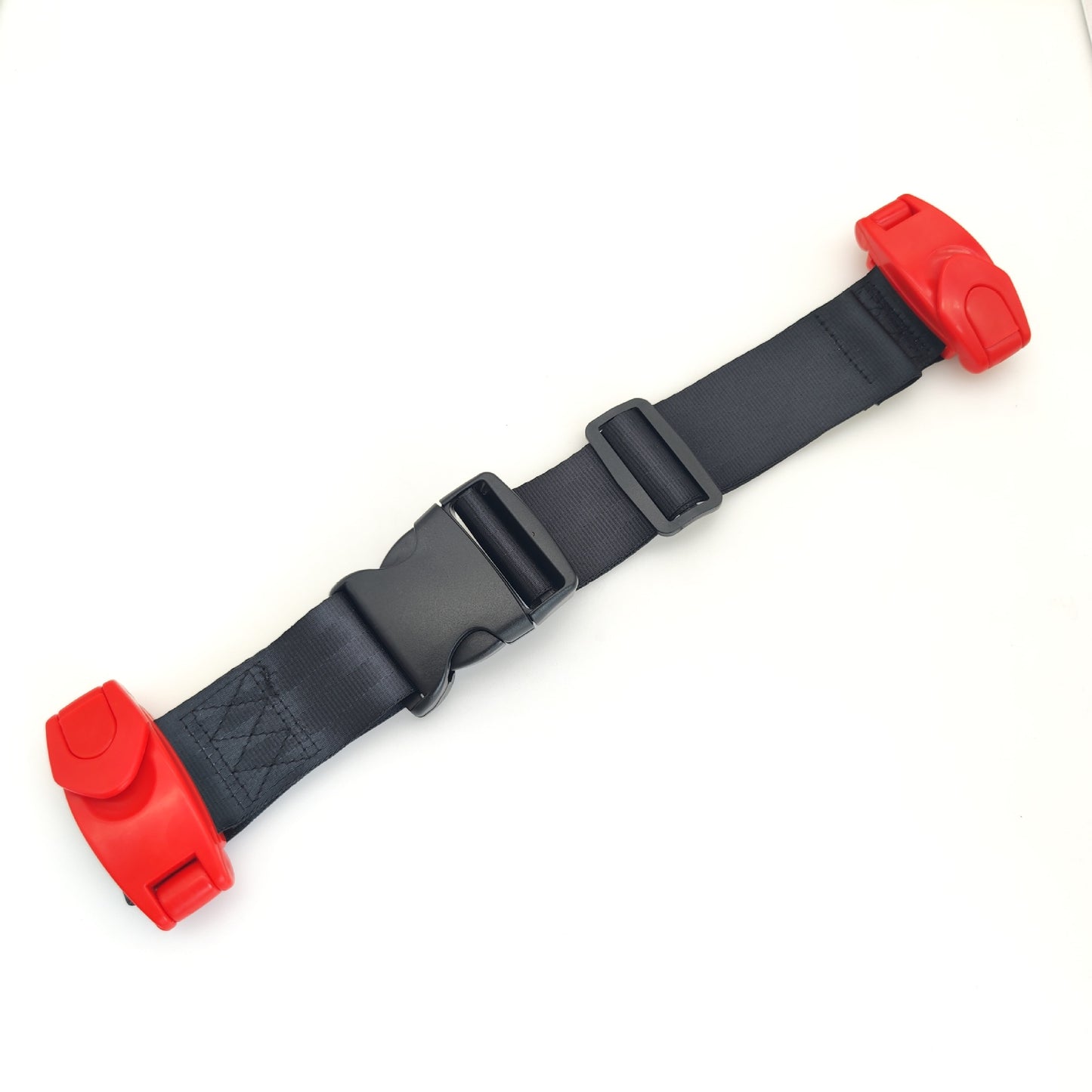 child car seat belt adjuster volcano red