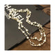 Double Ring Pearl Sweater Chain