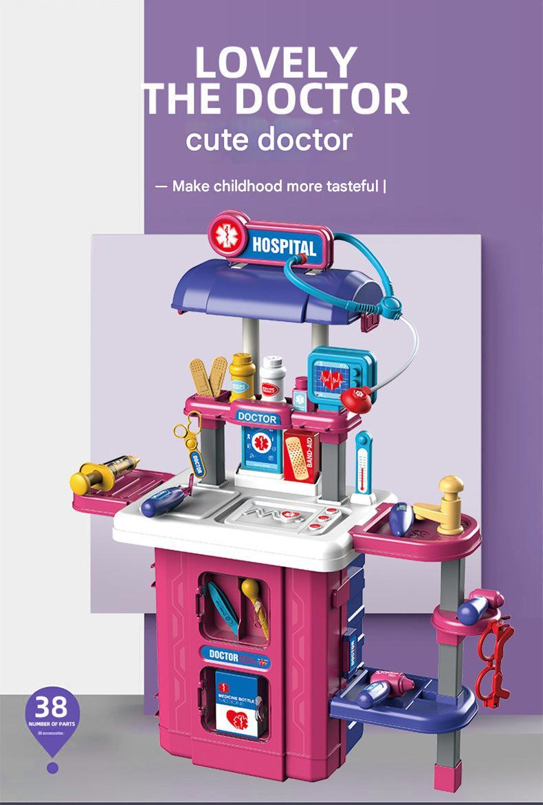 Children's toy kitchen set in suitcase