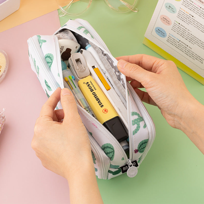 Angoo pencil case with colorful macaroon design