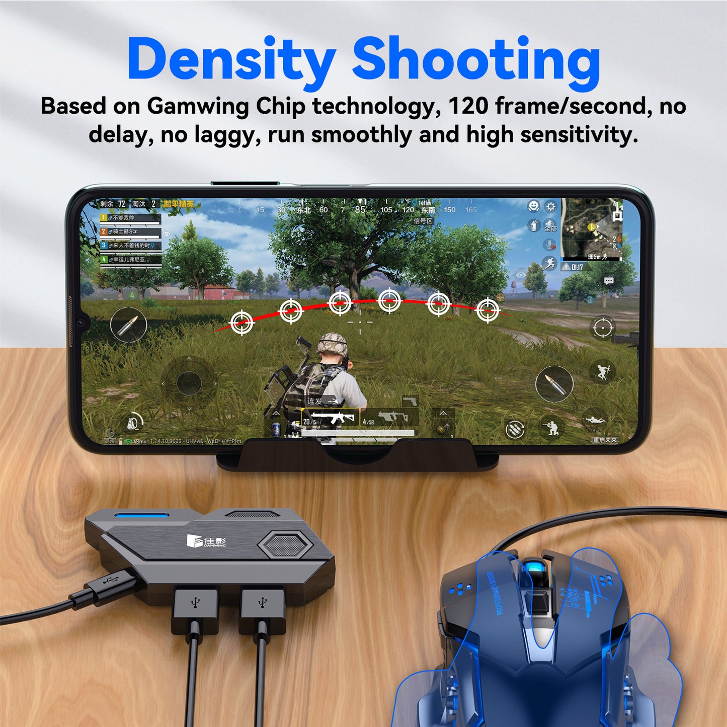 Gaming Elite: MixSE+ Keyboard & Mouse Adapter for Mobile Gaming - Bluetooth Enabled, Smart Gun Control