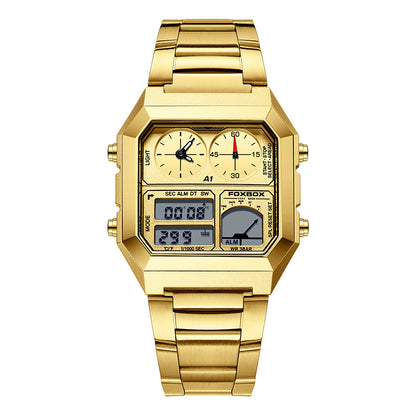 silicone strap men's multifunction watch