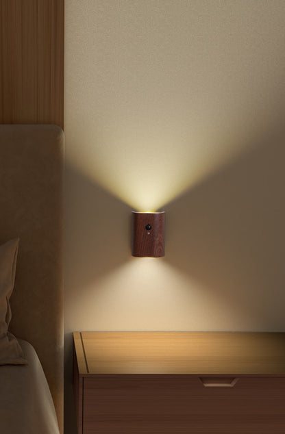 eco-friendly wood LED night light unlit