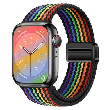 Stylish Nylon Woven Magnetic Apple Watch Band - Compatible with All Series