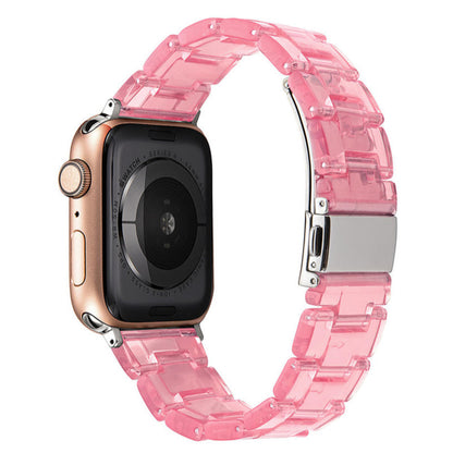 Stylish Natural Resin Apple Watch Band - Compatible with Series 1-9 & Ultra Models