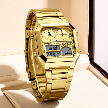 digital analog sports watch night light feature