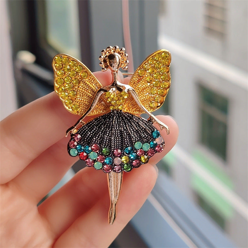 Colorful ballet girl brooch styles
