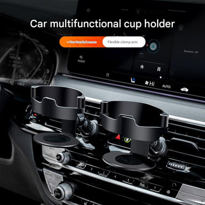 universal fit car drink holder air vent multi-angle view