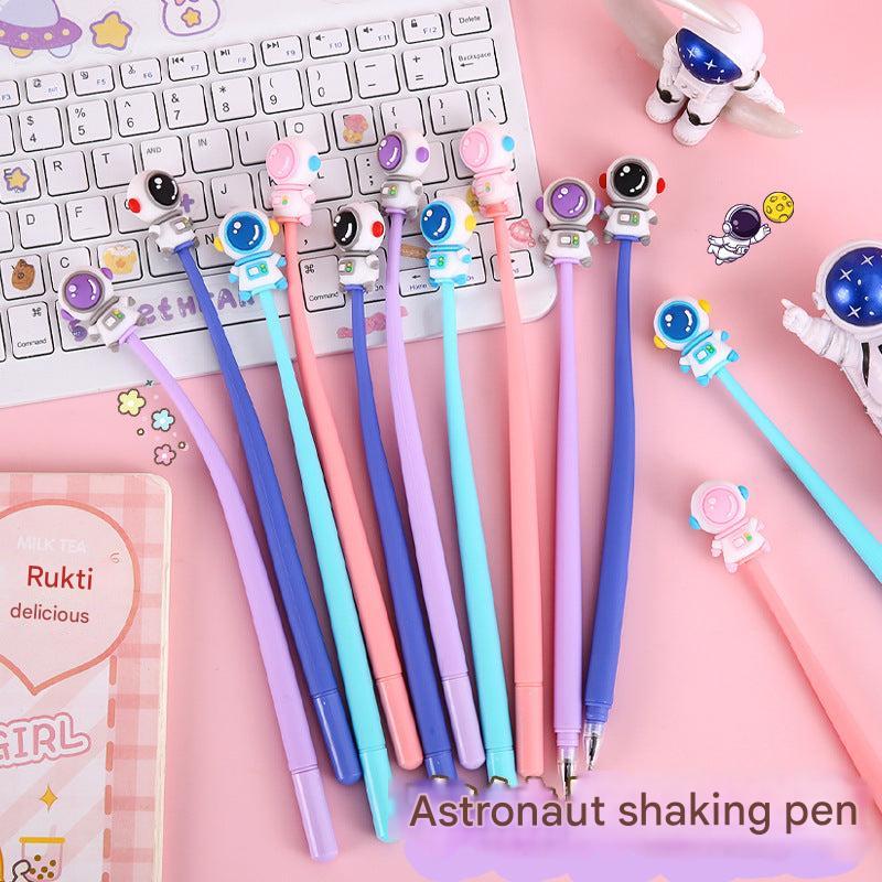 Colorful silicone grip pens for kids in classroom