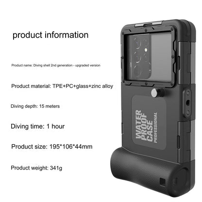 Ultra-Durable 15M Waterproof Diving Case for iPhone & Samsung - Anti-Shock & Impact-Resistant