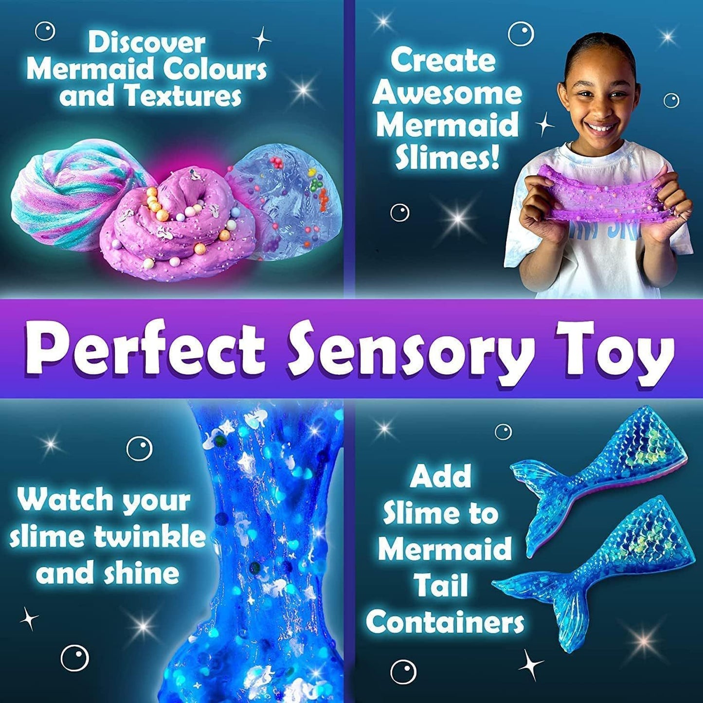 DIY Fluffy Mermaid Slime Kit – Colorful & Fun Craft Activity for Kids