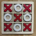 Red and White Tic-Tac-Toe Board (Pack of 1)