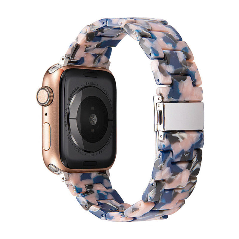 Stylish Natural Resin Apple Watch Band - Compatible with Series 1-9 & Ultra Models