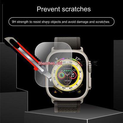 Apple Watch Ultra 49mm Privacy Screen Protector - Anti-Fingerprint Tempered Glass Film