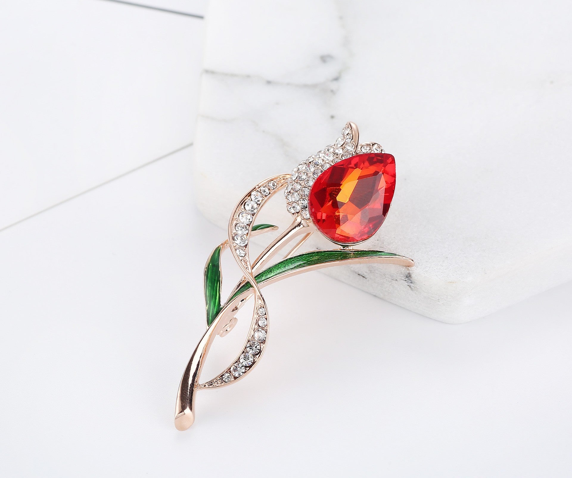 Stylish Brooch on Clothing - Image 3