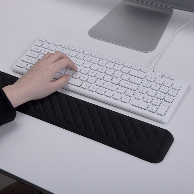 Ergonomic Memory Foam Wrist Rest Pad for Mechanical Keyboard & Mouse - Non-Slip Silicone Base