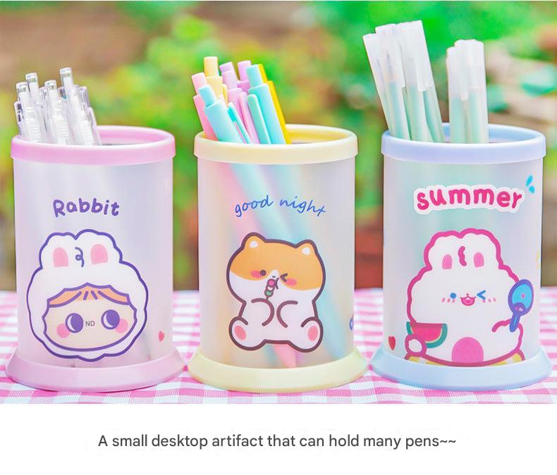 rabbit girl themed pen storage