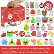 36 Christmas Squishies (Random Assortment) (Pack of 2)