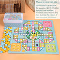 Set 1: Metal Box Double-Sided Flying Chess + Gomoku