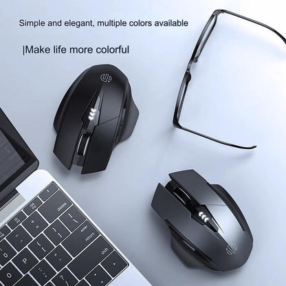 INPHIC PM6 Wireless Bluetooth Ergonomic Mouse - Silent Click, Rechargeable & Versatile for Gaming and Office Use