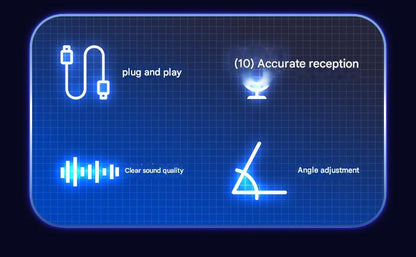 Close-up of professional microphone setup for gaming
