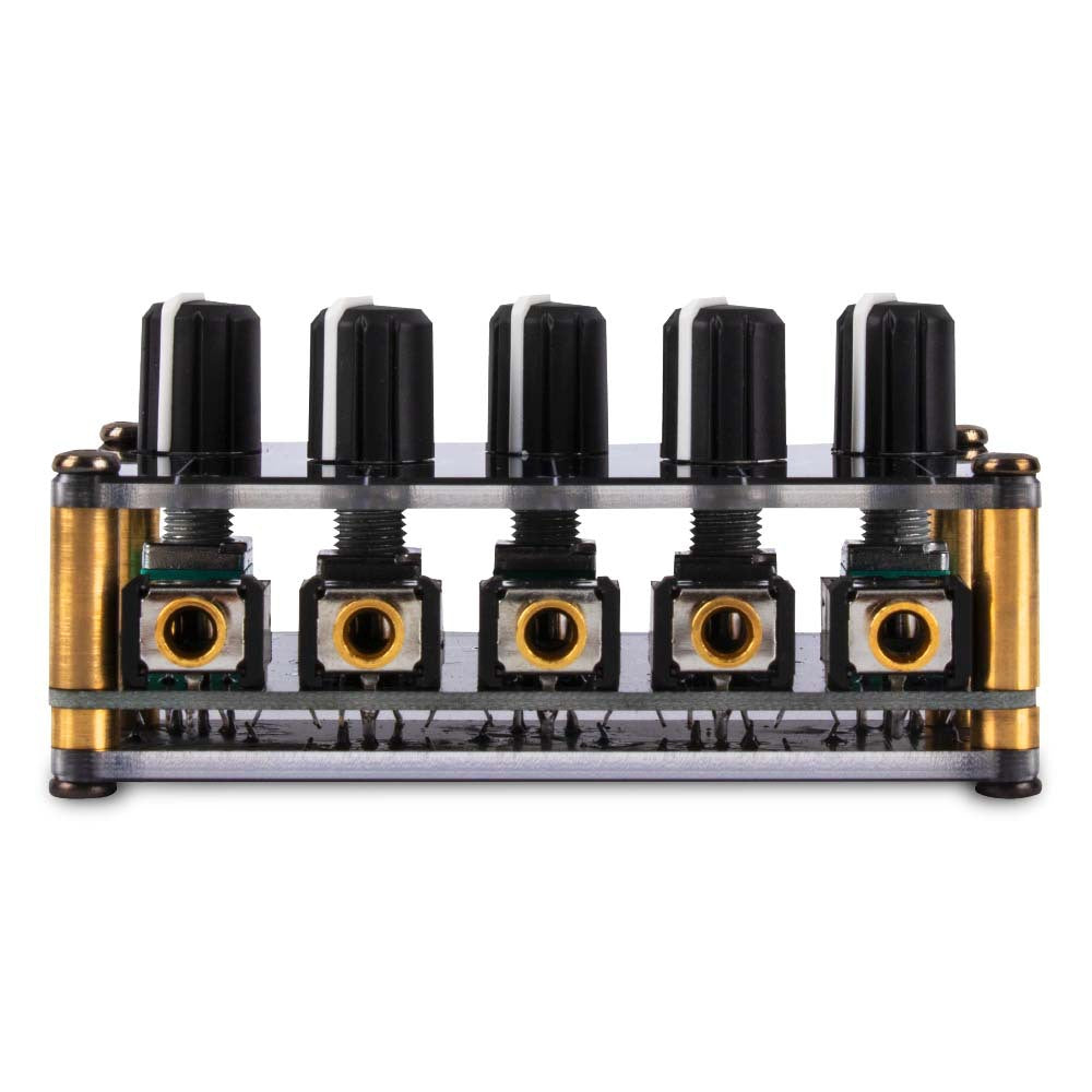 Portable 4-Channel Stereo Line Mixer back view