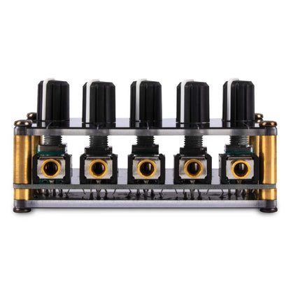 Portable 4-Channel Stereo Line Mixer back view