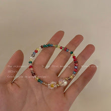 Vibrant Color Pearl Flower Necklace for Women - Image 1