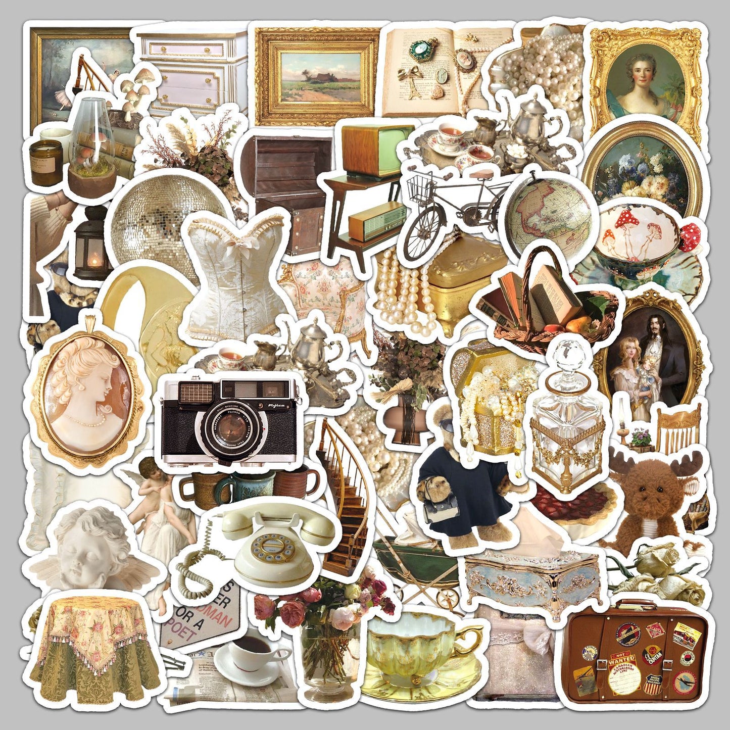 vintage craft stickers