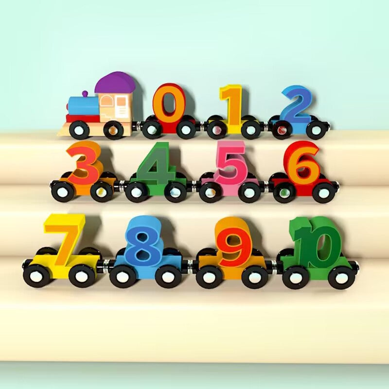 wooden number toy