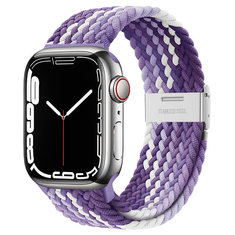 Premium Nylon Woven Strap for Apple Watch - Fits All Series and Sizes - Adjustable Buckle - Stylish and Durable