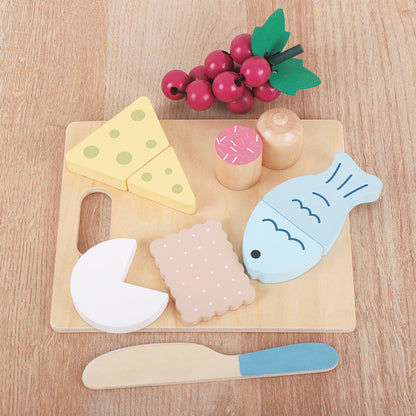 interactive wooden toy dining experience for children