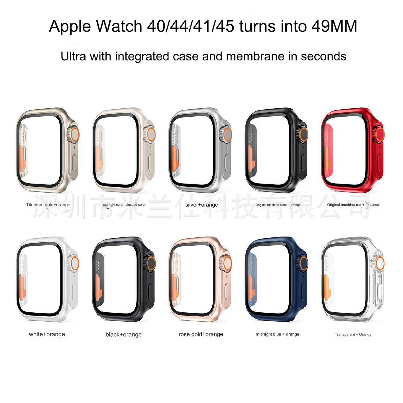 Premium Protective Case for Apple Watch Ultra 2 - 49mm, Durable PC Shell Cover with Tempered Glass