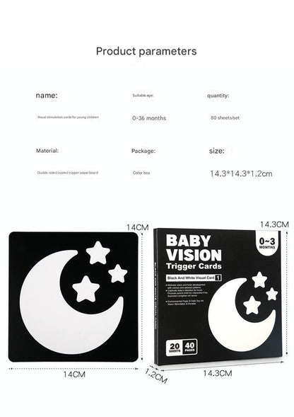 High contrast card for newborn