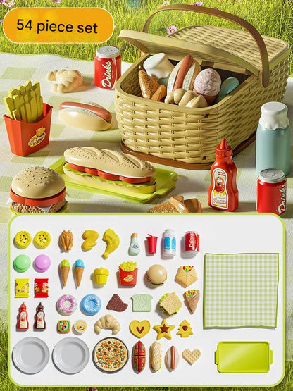 interactive toy ice cream and burger set for kids