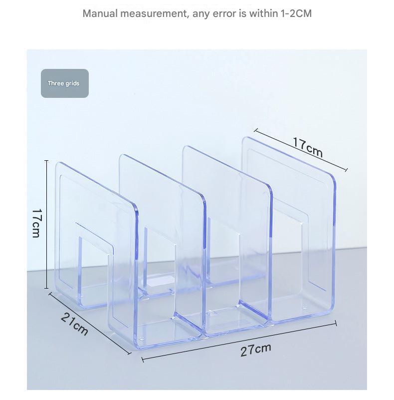 full set view of acrylic book stand in use