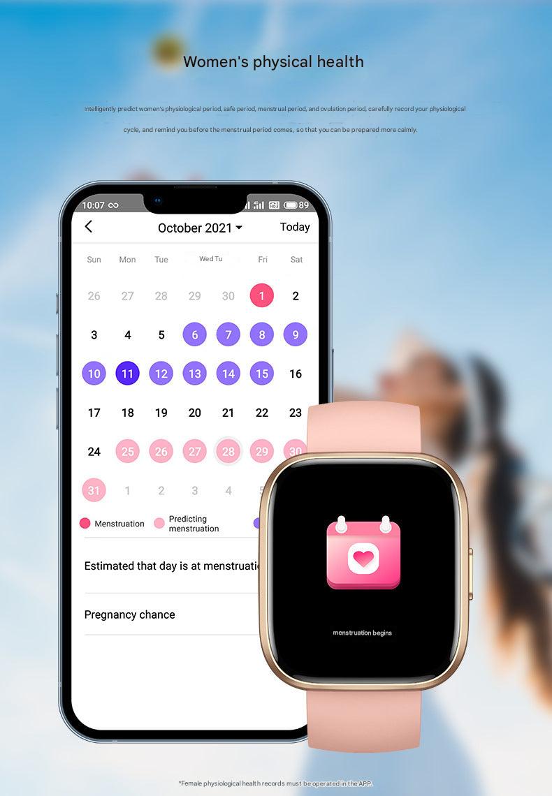 P114 Smartwatch Pink Sports Band