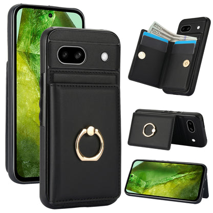 Stylish Google Pixel 9 Ring Case - Durable Wallet Stand Cover for Pixel 8 Pro, 8, 6A, 9 Pro XL - Shockproof Protection in Multiple Colors