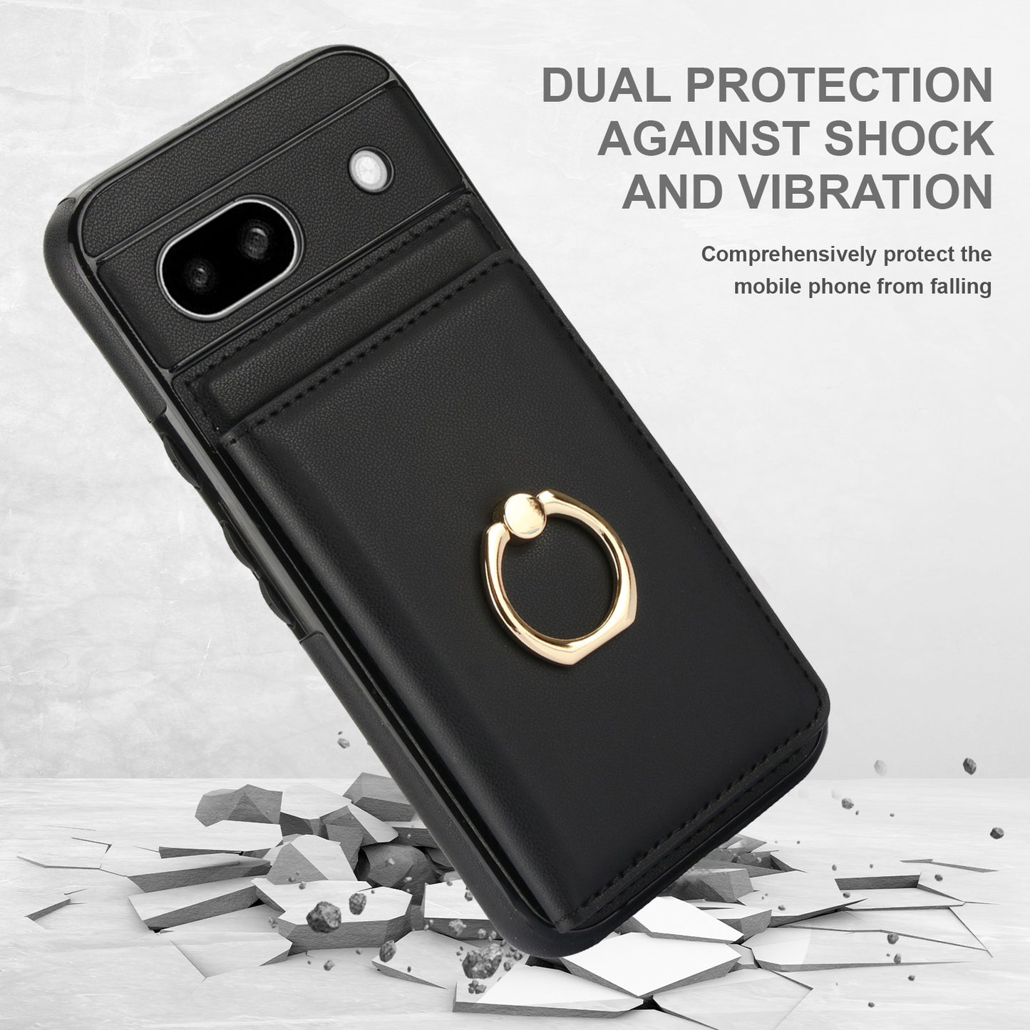 Stylish Google Pixel 9 Ring Case - Durable Wallet Stand Cover for Pixel 8 Pro, 8, 6A, 9 Pro XL - Shockproof Protection in Multiple Colors